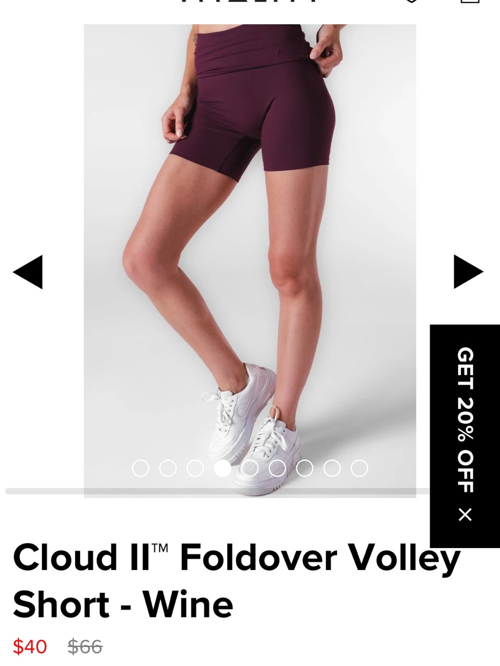 Vitality Cloud II Volley Short - Wine